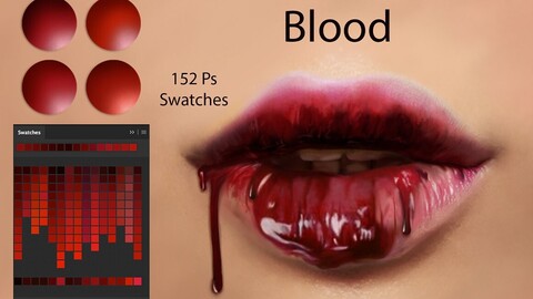 Blood Swatches for Photoshop