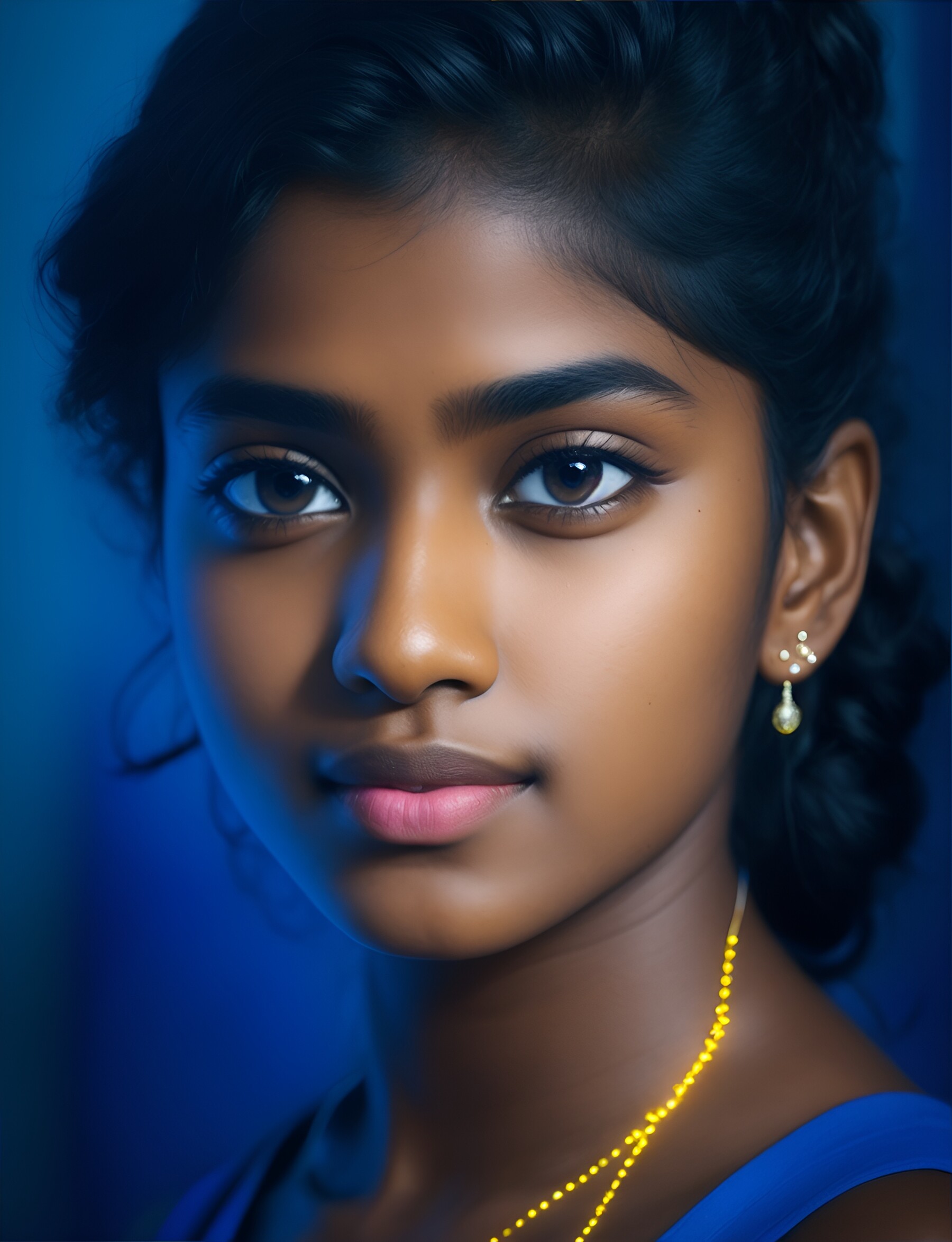 Artstation Tamil Girl Photoluminism Artworks 4049