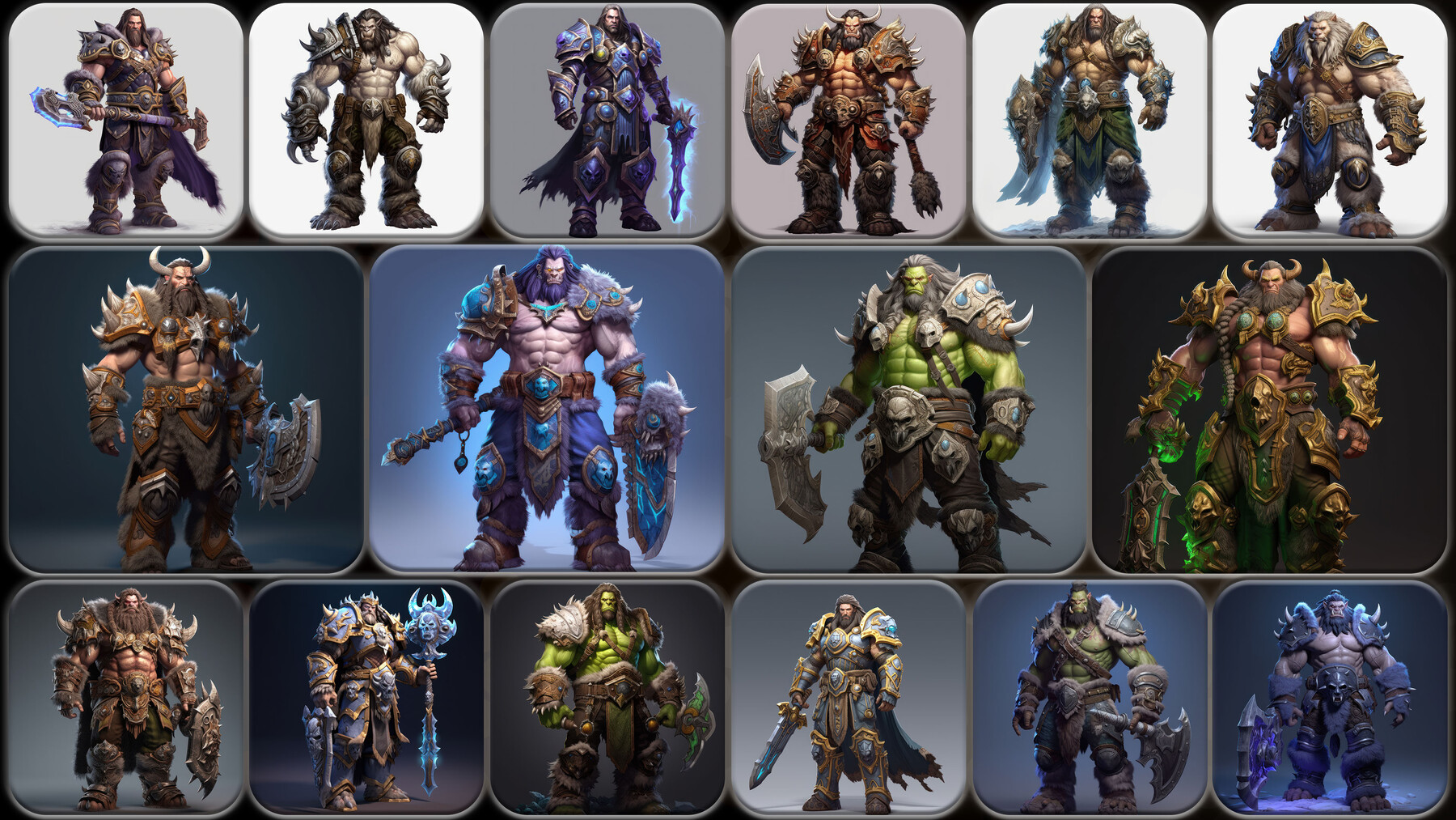 Artstation 210 Warcraft Character Full Body Reference Pack 4k V