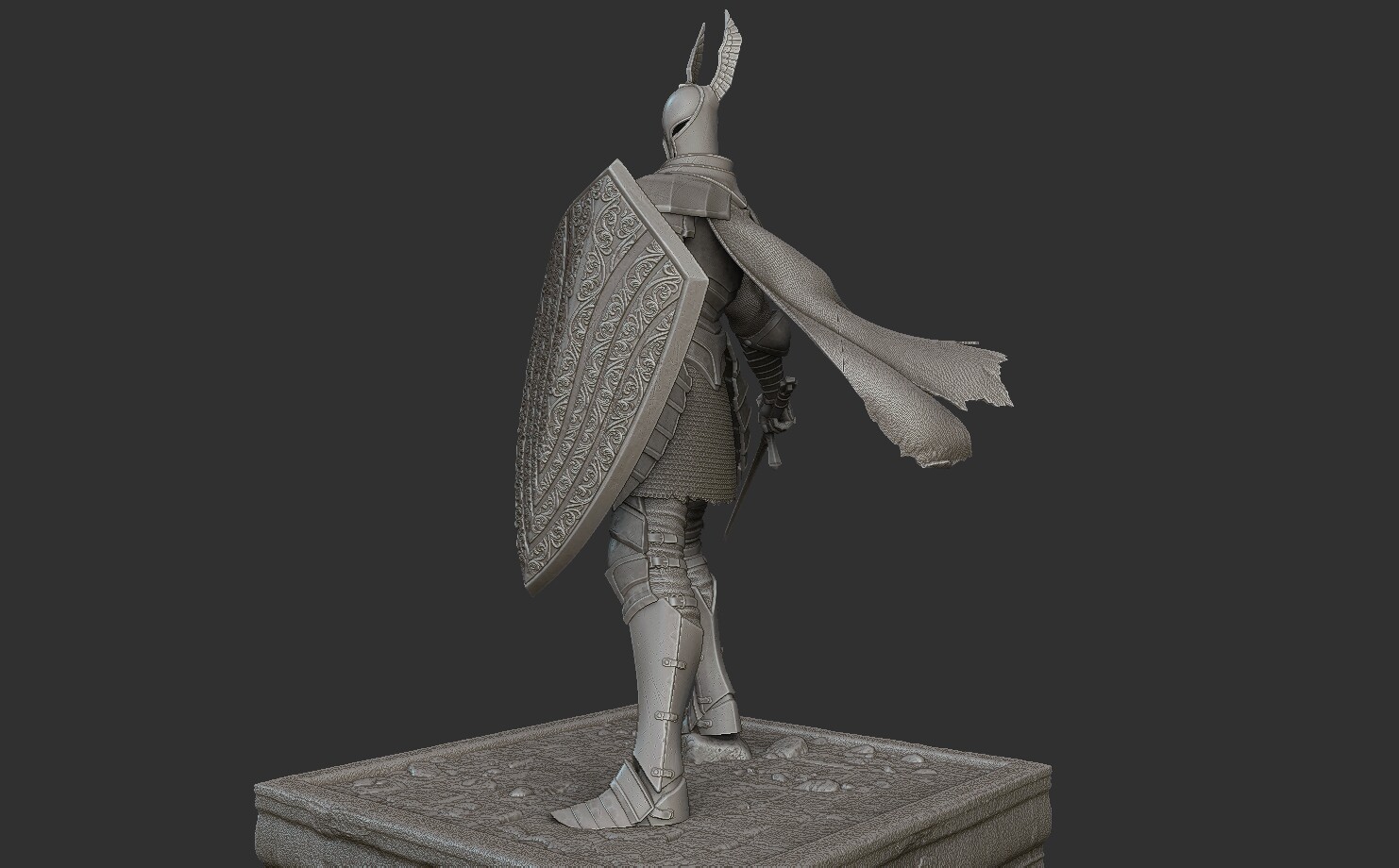 ArtStation - Silver Knight - Dark Souls 3D Print Statue | Resources