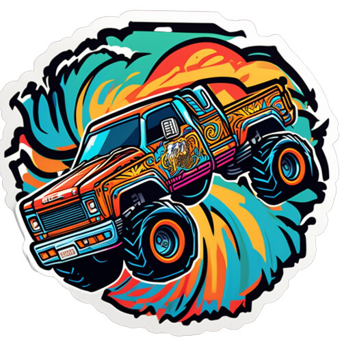 Cartoon Monster Truck  Monster trucks, Lifted trucks, Monster truck art