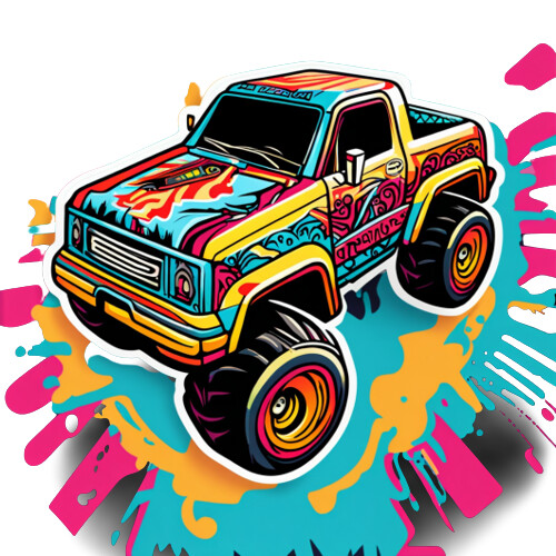 Cartoon Monster Truck  Monster trucks, Lifted trucks, Monster truck art