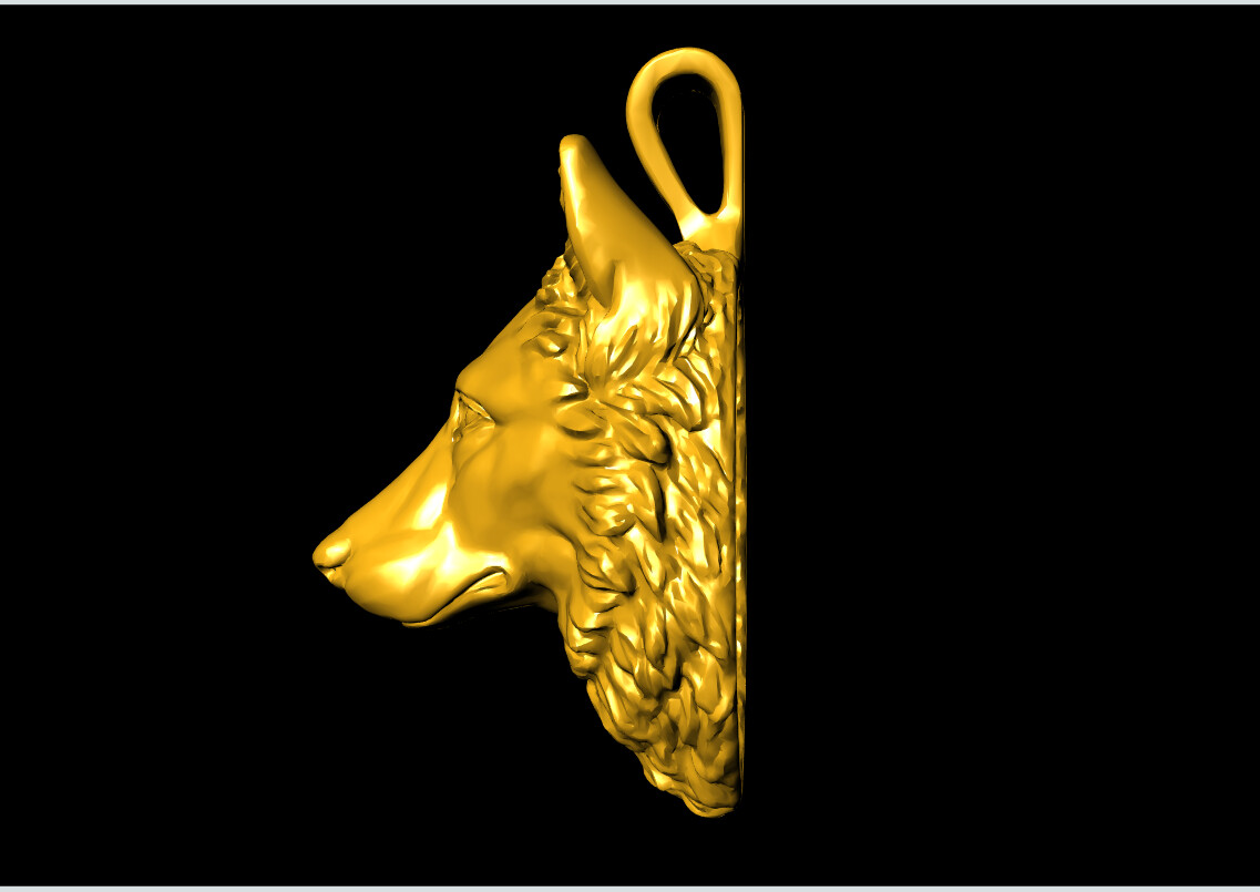 ArtStation - Dog Pendant 3D-print model file | Resources
