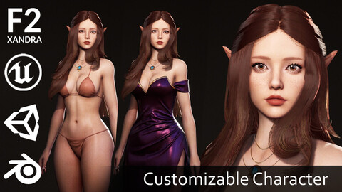F2 Elven Girl Saria - Game Character