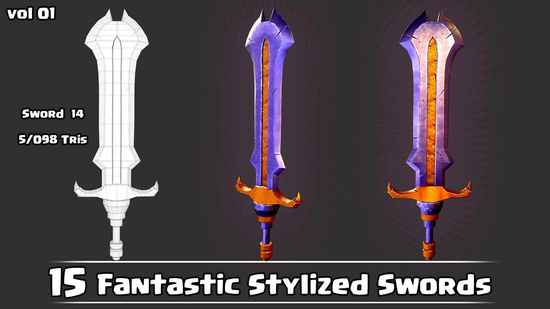 ArtStation   Stylized Swords | Game Assets