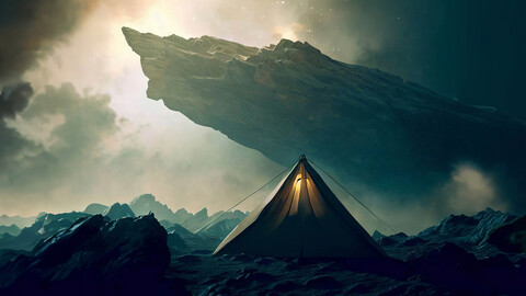 Tent Camping in Deep Space