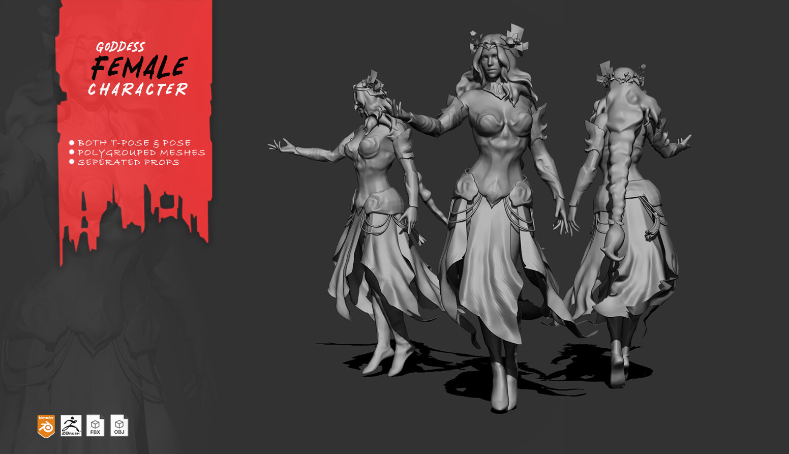 ArtStation - Female Character T Pose