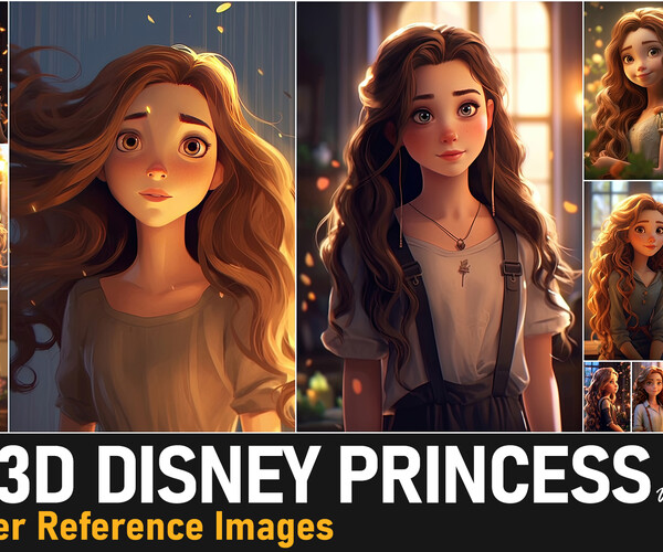 ArtStation - 3D Disney Princess VOL.71|4K Reference Images | Artworks