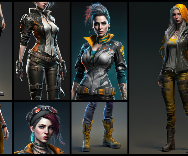 ArtStation - 200 Epic Women's Style - 8K Reference Image Pack - Vol 07 ...