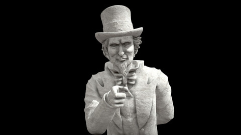 Uncle Sam 3d printable statue model