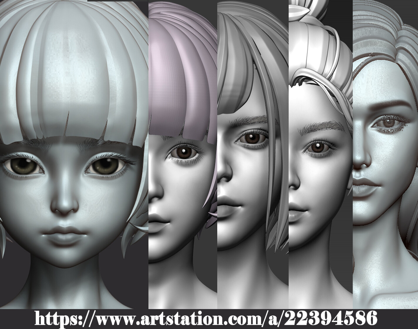 Artstation 5 Fine Looking Beautiful Female Basemesh From 6 To 40