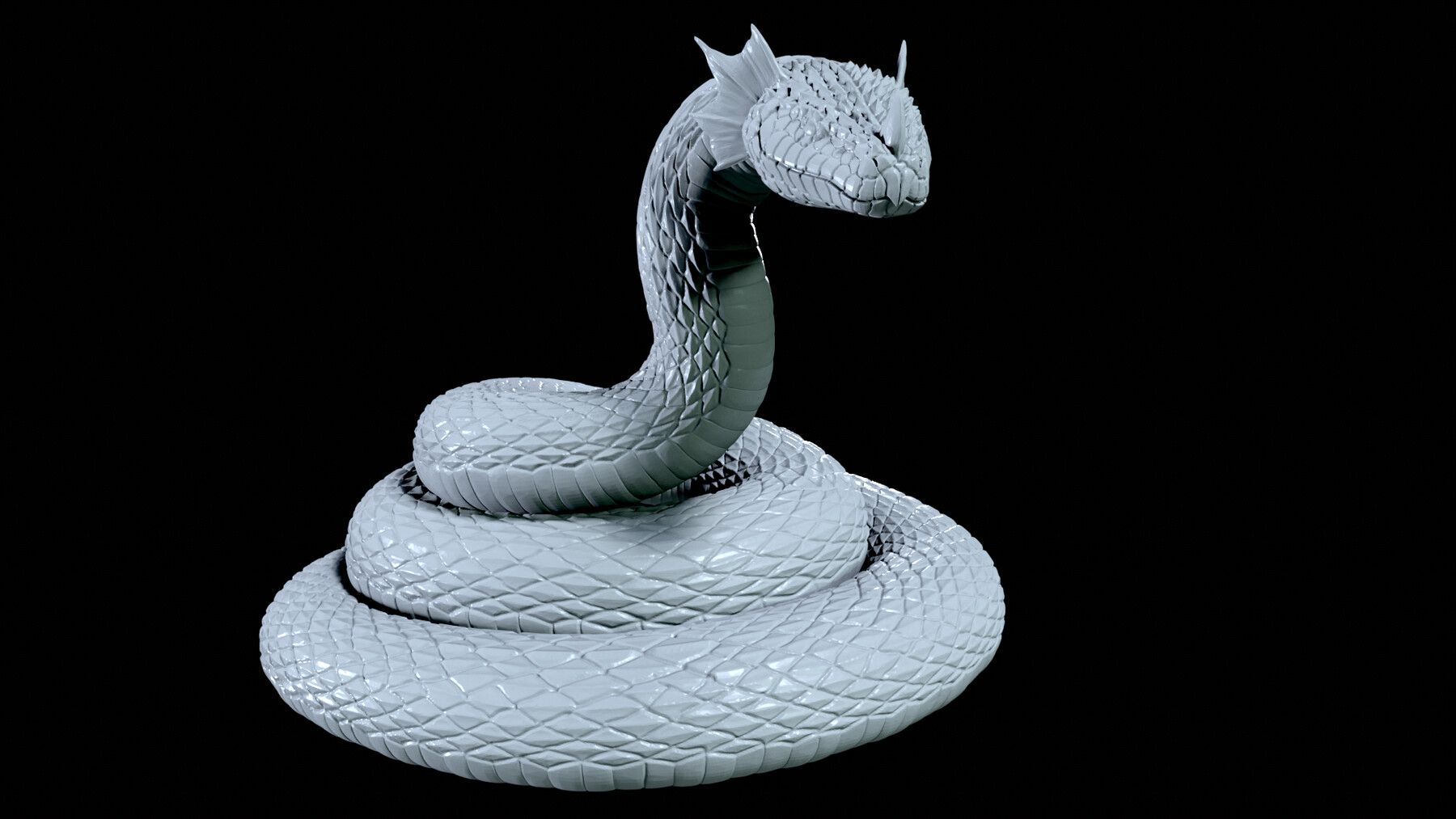 ArtStation - Snake King 3D print model