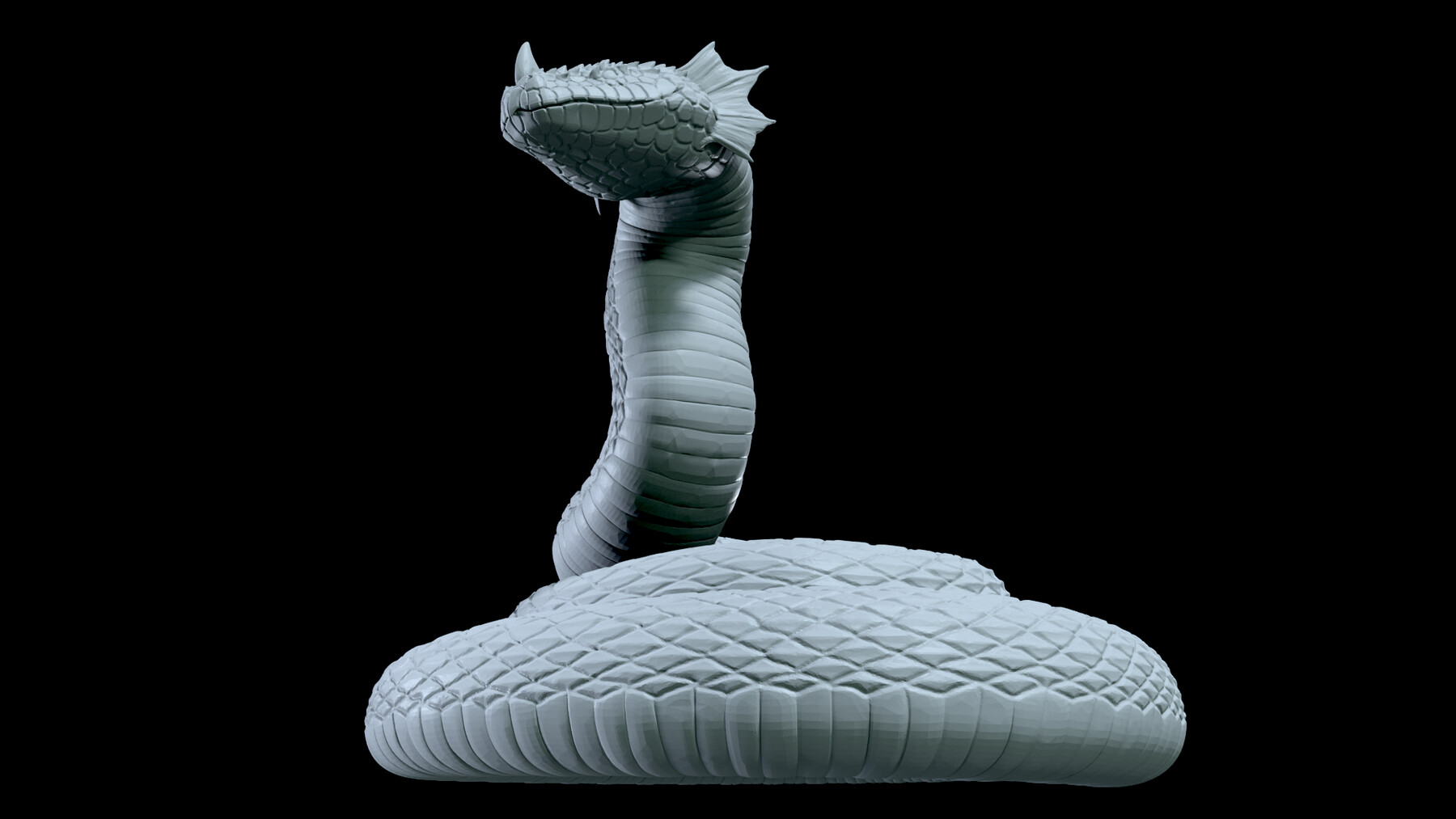 ArtStation - Snake King 3D print model