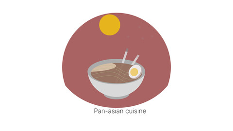 Logo for pan-Asian cuisine