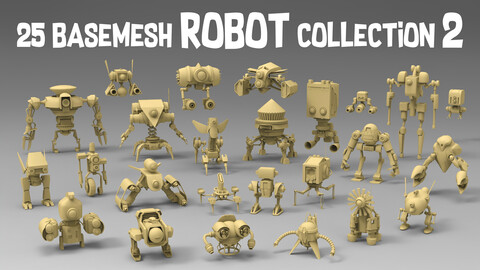 25 basemesh robot collection 2