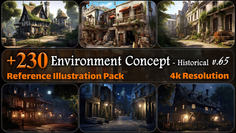 230 Environment Concept - Historical Reference Pack | 4K | v.65