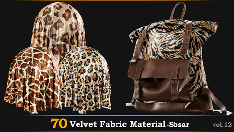 70 Velvet Fabric Material_Sbsar Vol.12