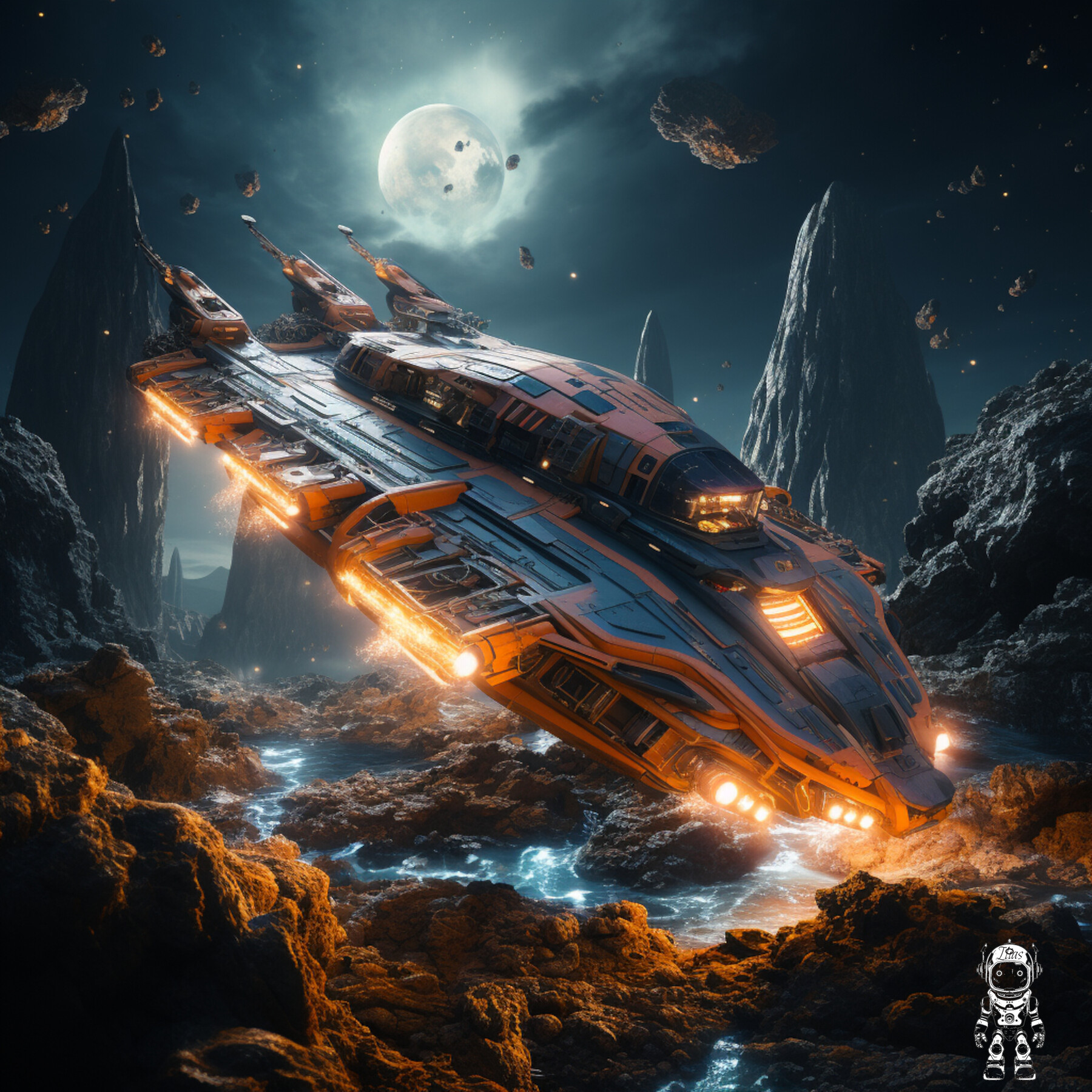 ArtStation - Futuristic Spaceship Collection in 4K | Artworks