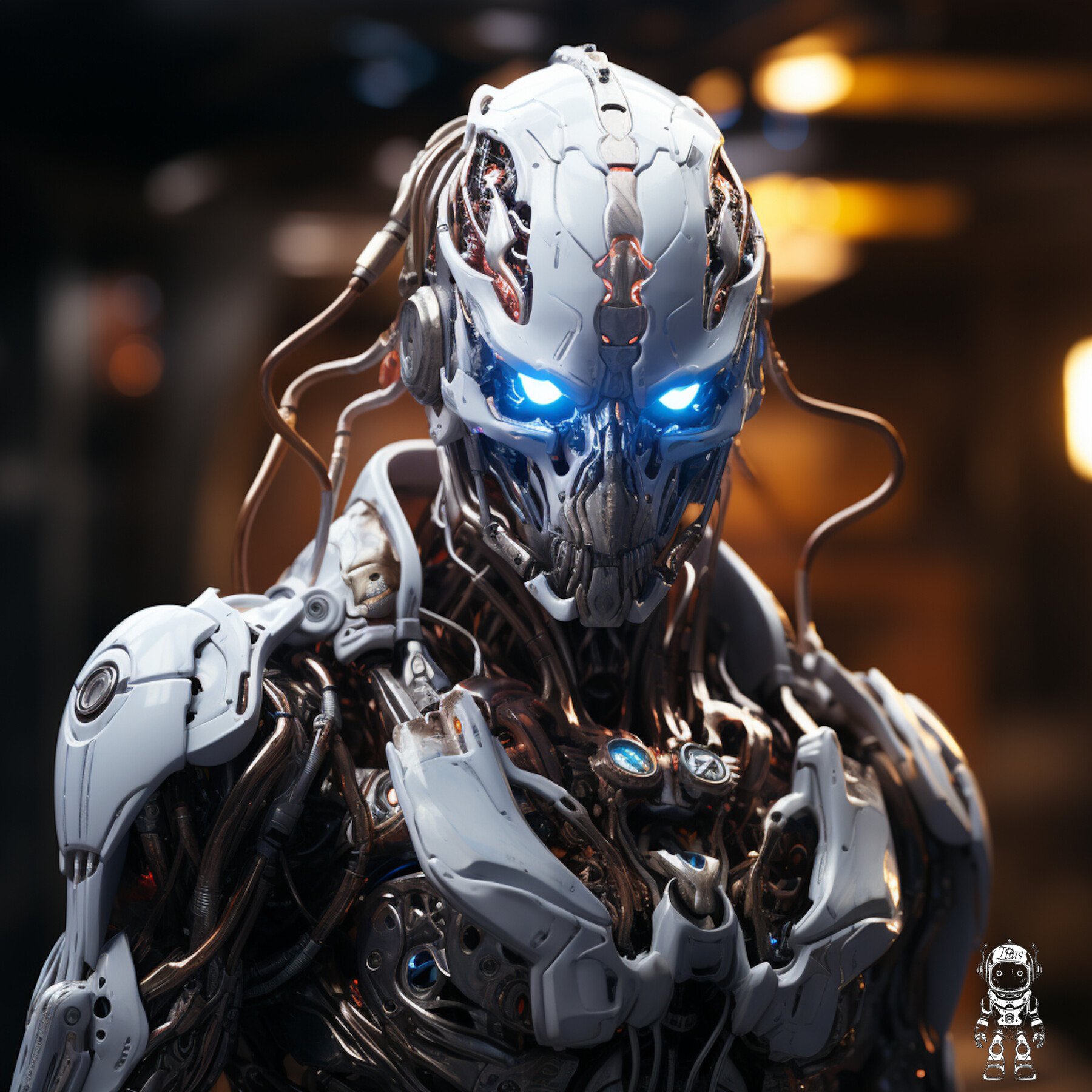 ArtStation - Cyber Bot illustration in 4K | Artworks