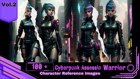 100 + Cyberpunk Assassin Character Reference Images | VOL.2
