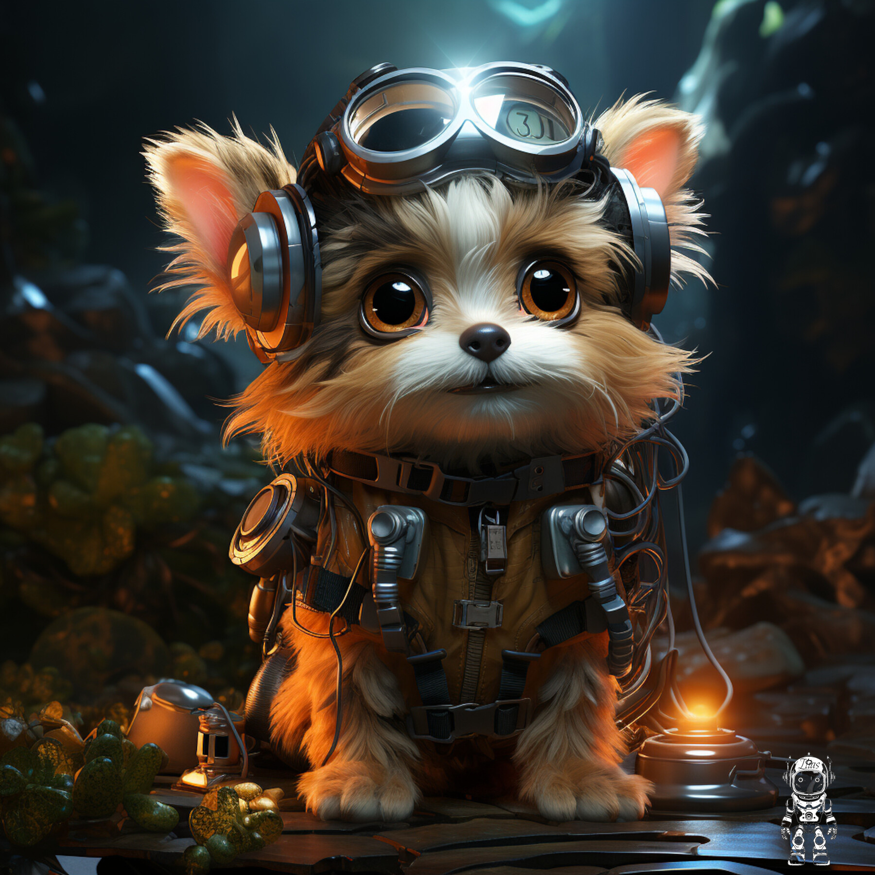 ArtStation - The Cyber Puppy illustration in 4K | Artworks