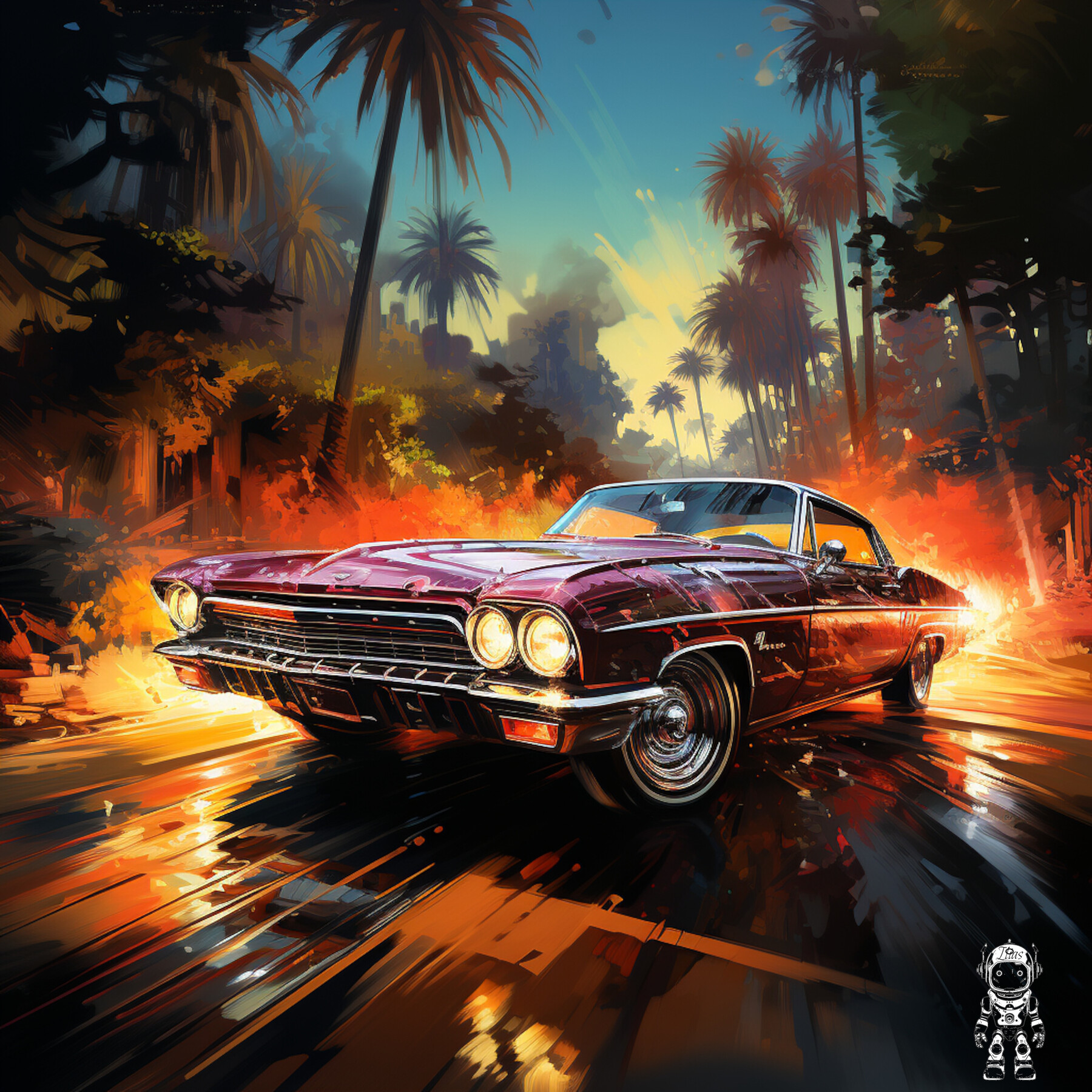 ArtStation - Colorful Illustration of Cars, 4K | Artworks