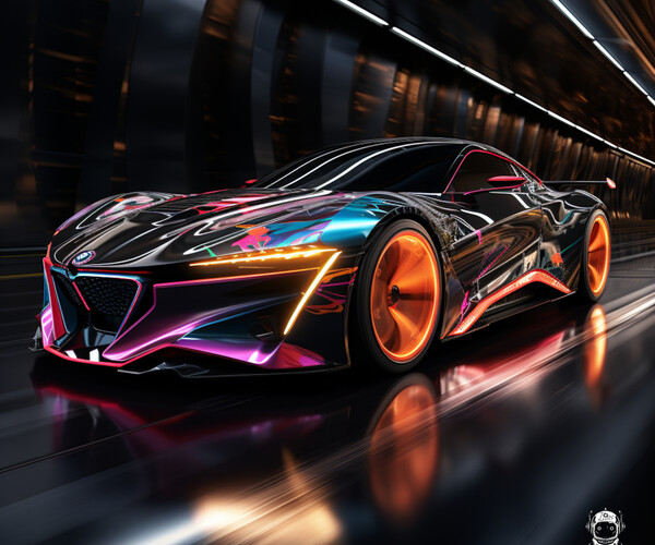 ArtStation - Colorful Illustrations of Futuristic Cars in 4K | Artworks