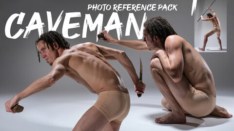 A Caveman- Photo Reference Pack For Artists 383 JPEGs noAI