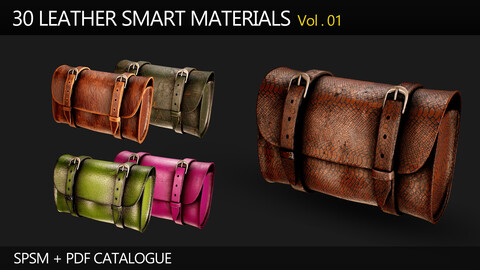 " 30 High Detailed Leather Smart Materials " (Vol.1)