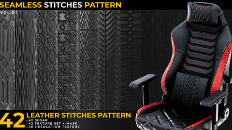 42 Leather Stitches Pattern Vol.01