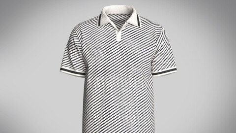 MENS OPEN COLLAR POLO SHIRT