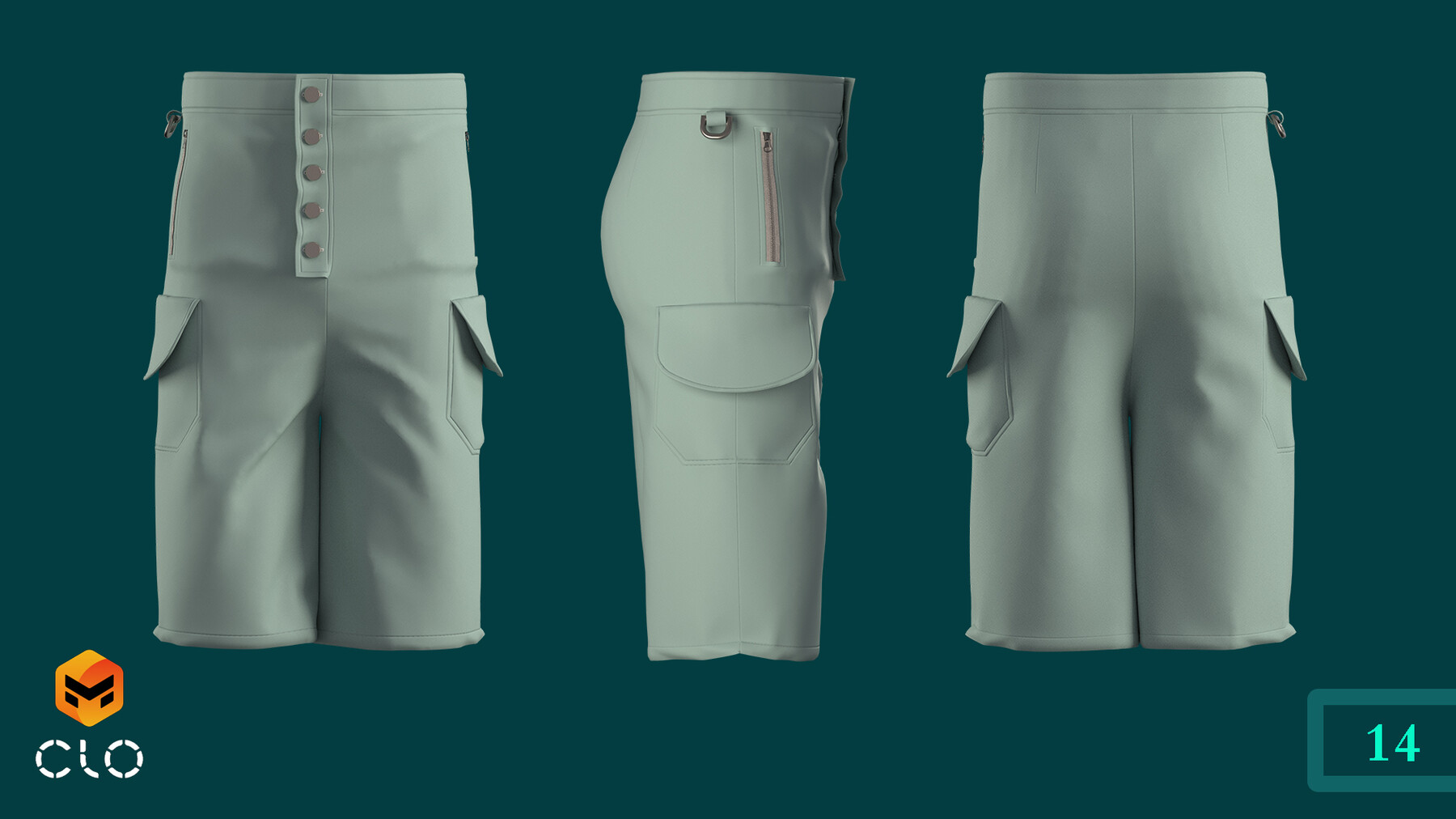 camping outfit pack (female/male outfit). CLO , MD projects+FBX+OBJ