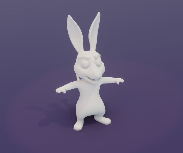 ArtStation - Cartoon Kangaroo Animated and Rigged Base Mesh 3D Model ...