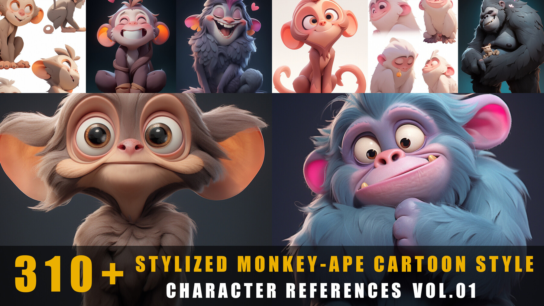 Monkey Chimp Primate Animated in Characters - UE Marketplace