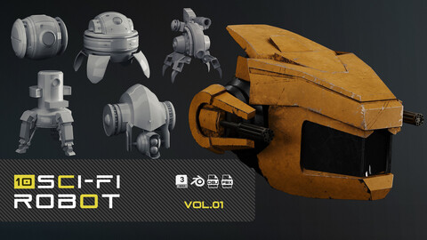 10 SCI-FI ROBOT_VOL.01