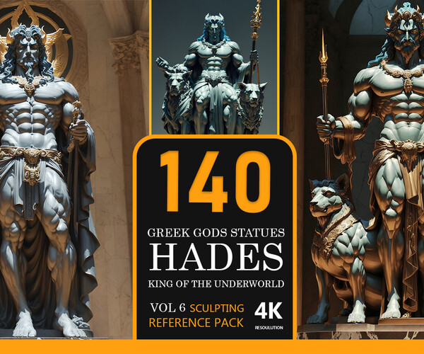 ArtStation - Greek Gods Statues (Hades)-(king of the underworld) Vol 6 ...