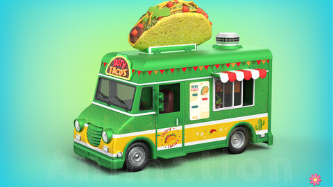 Taco Truck for Ar, Vr and Games