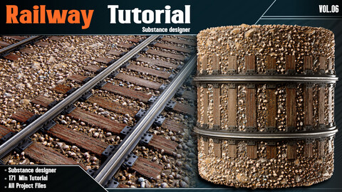 RailWay Material (Tutorial in Substance Designer) - Vol.06