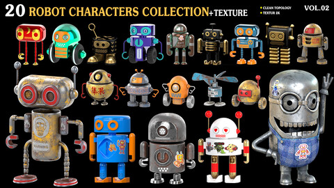 Robot characters collection_Vol_02