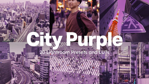 20 City Purple LUTs & Lightroom Presets