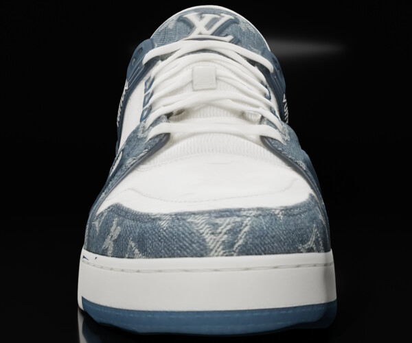 Louis Vuitton Low-Top LV 408 Denim Blue Monogram