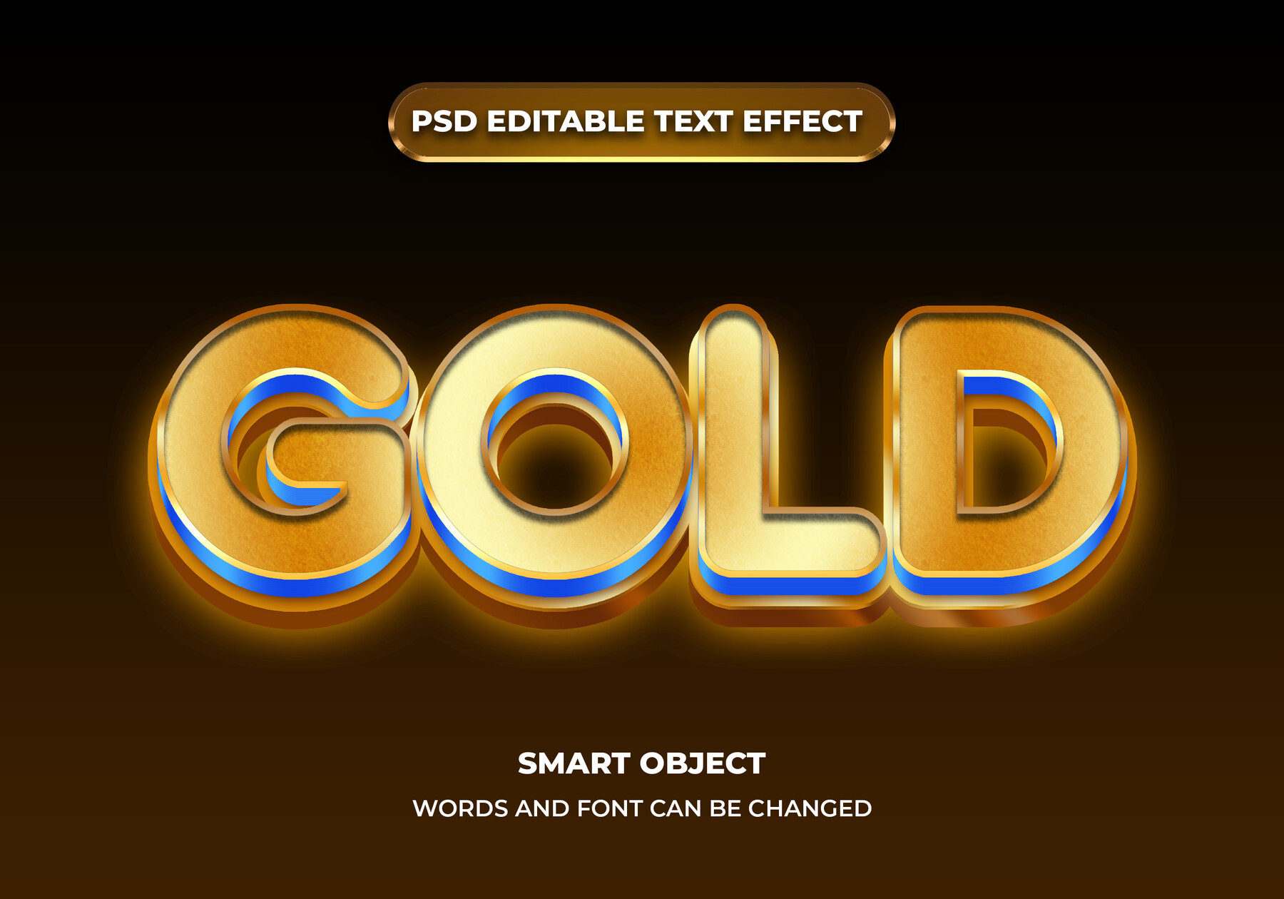 Artstation 3d Gold Psd Fully Editable Text Effect Layer Style Psd Mockup Template Artworks 8741