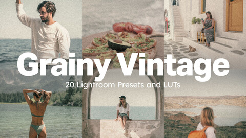 20 Grainy Vintage LUTs & Lightroom Presets