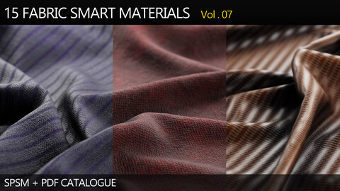 " 15 High Detailed Fabric Smart Materials " (Vol.7)