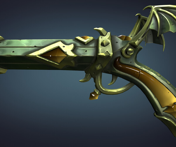 ArtStation - Vampire pistol | Game Assets