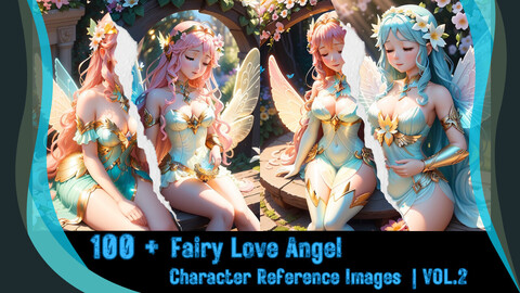 100 + Fairy Love Angel - Character Reference Images | VOL.2