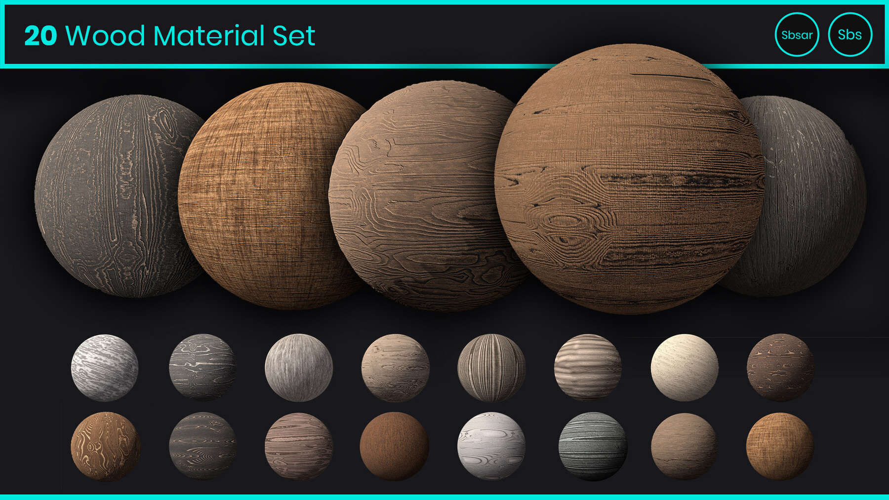 ArtStation - 20 Wood Material Set | Resources