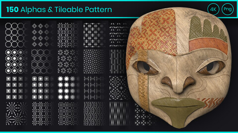 150 Tileable and Detailed Alphas Texture Vol. 03