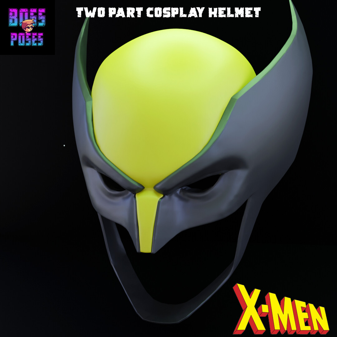 WOLVERINE COSPLAY HELMET STL 3DPrint Ready