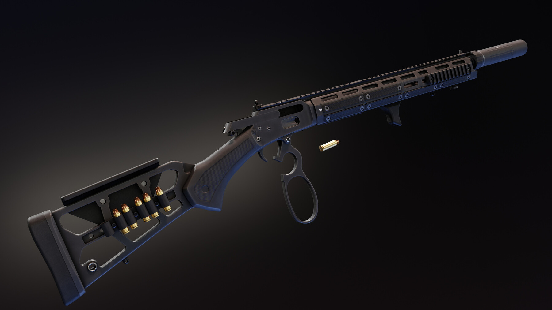 ArtStation - Marlin 1894 Dark Tracker | Game Assets